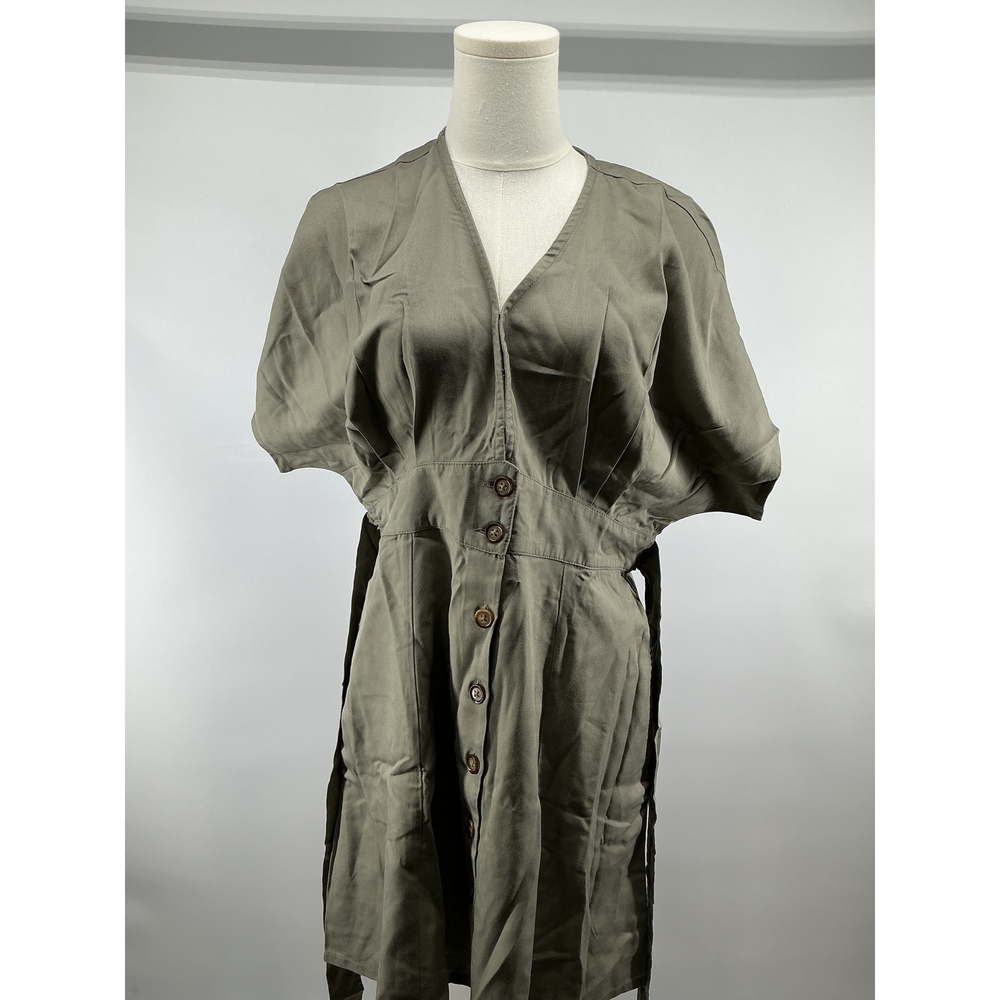 Vintage Wash Tencel Button Front Dress
